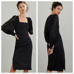 Anthropologie Dolly Lace Midi Dress by Hutch